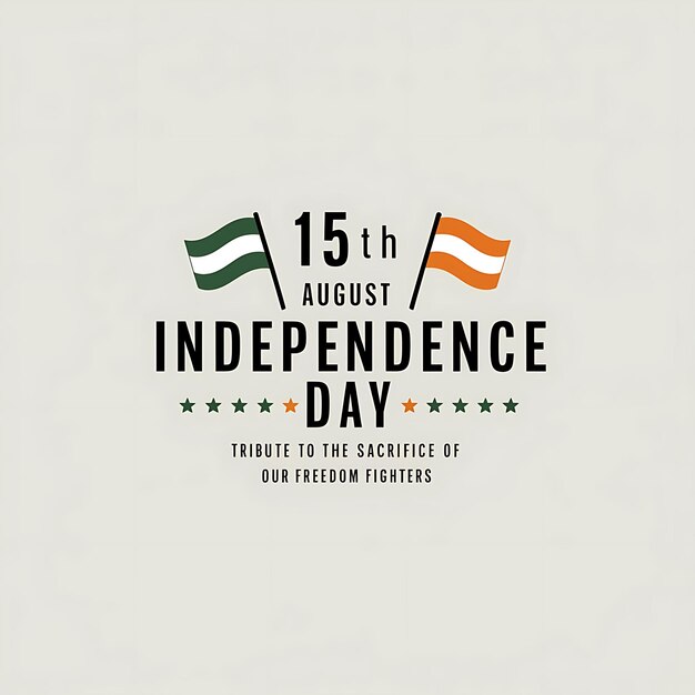 Photo vector illustration of 15th august india happy independence day