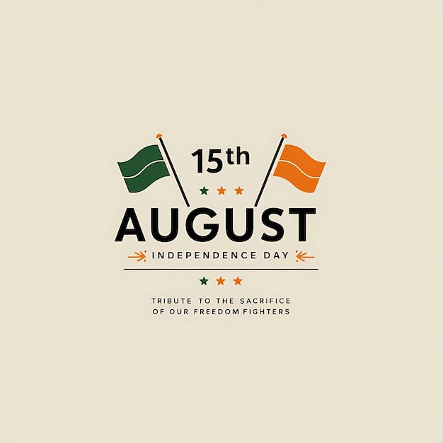 Photo vector illustration of 15th august india happy independence day