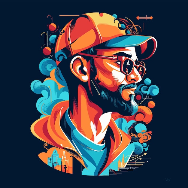 Vector illustration about art of people