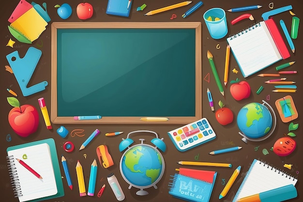 A vector illustration of a back to school background Vector by dikaya