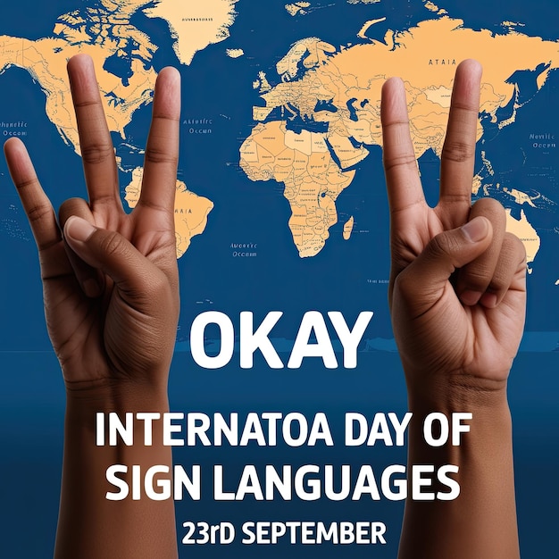 Vector Illustration Banner for International Day of Sign Languages