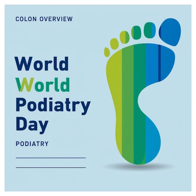 Photo vector illustration celebrating international podiatry day