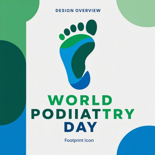 Photo vector illustration celebrating international podiatry day