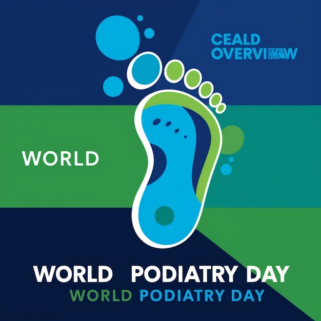 Photo vector illustration celebrating international podiatry day