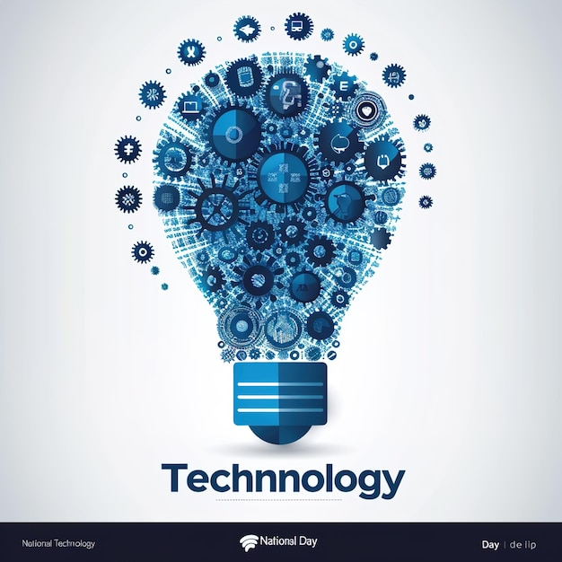 Photo vector illustration concept of national technology day in india