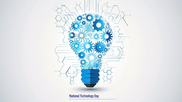 Photo vector illustration concept of national technology day in india