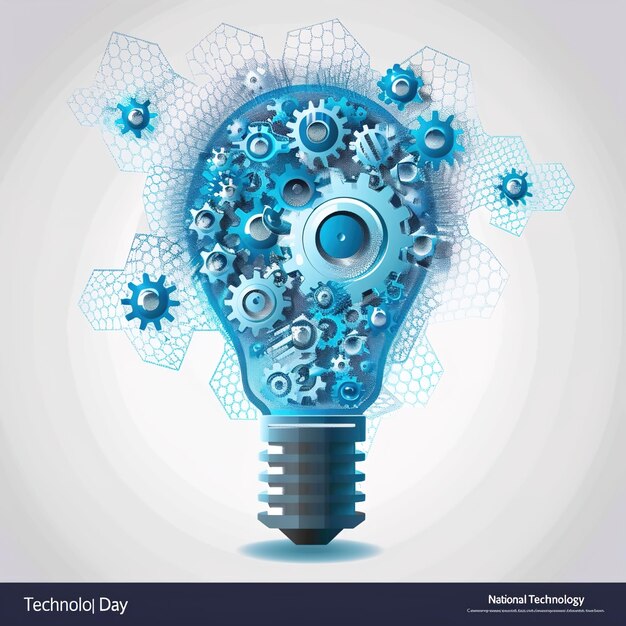 Photo vector illustration concept of national technology day in india