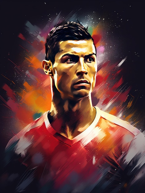 vector illustration of cristiano ronaldo