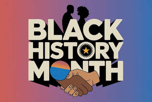 Vector illustration of design template for black history month