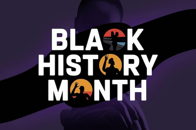 Vector illustration of design template for black history month