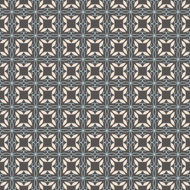 Photo vector illustration of a geometric pattern with leaves.