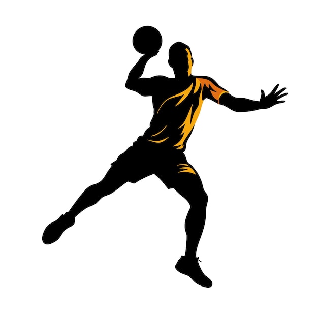 Photo vector illustration of a handball player vector art illustration 16