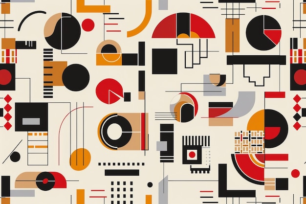 Vector Illustration in Retro Scandinavian Style