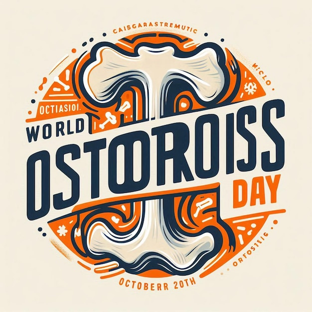 Vector Illustration on the theme World Osteoporosis Day on October 20