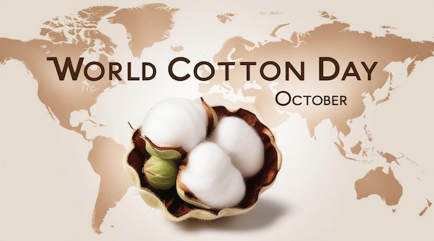 Vector Illustration for World Cotton Day Banner and Social Media Post