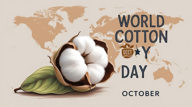 Vector Illustration for World Cotton Day Banner and Social Media Post