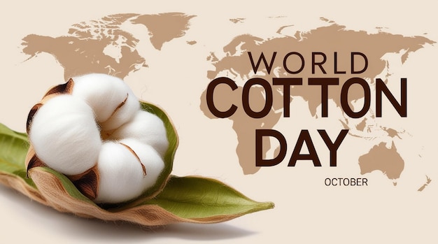 Vector Illustration for World Cotton Day Banner and Social Media Post