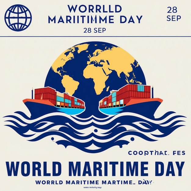 Vector Illustration for World Maritime Day