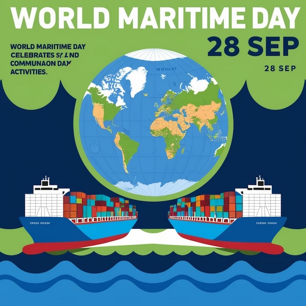 Vector Illustration for World Maritime Day