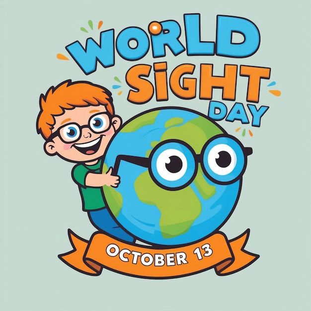 Vector Illustration for World Sight Day Concept