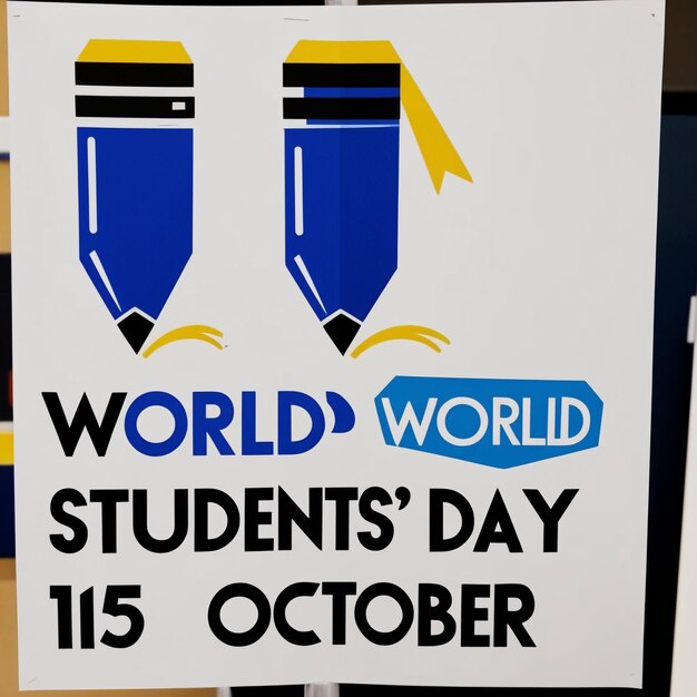 Vector illustration of World Students Day Good for World Students Day Simple and elegant design