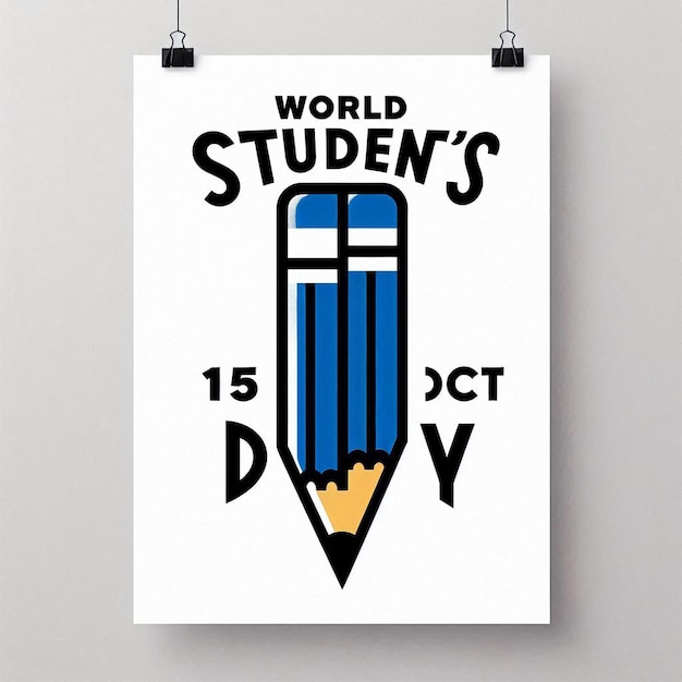 Photo vector illustration of world students day good for world students day simple and elegant design