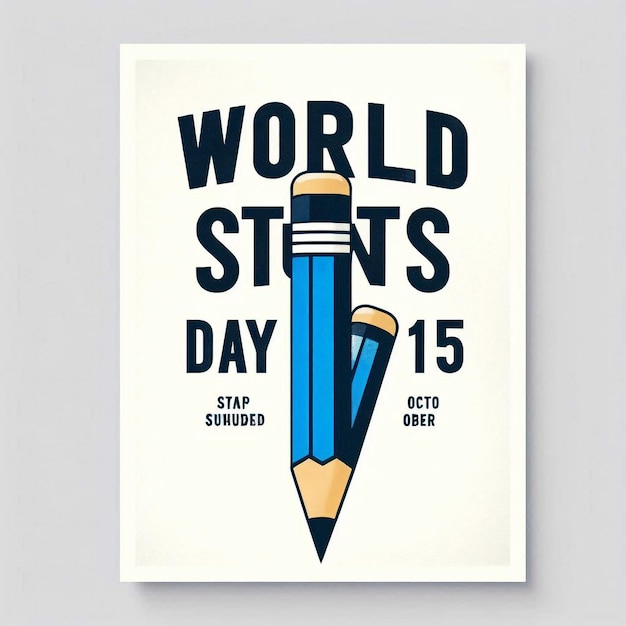 Photo vector illustration of world students day good for world students day simple and elegant design