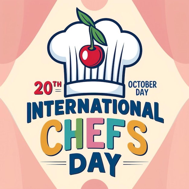 vector international chef day illustration