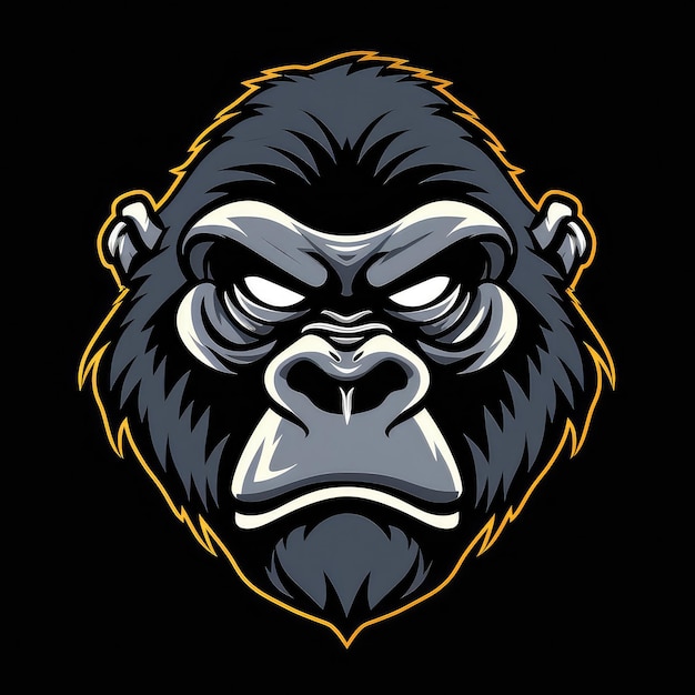 Vector Logo of Gorilla Illustration