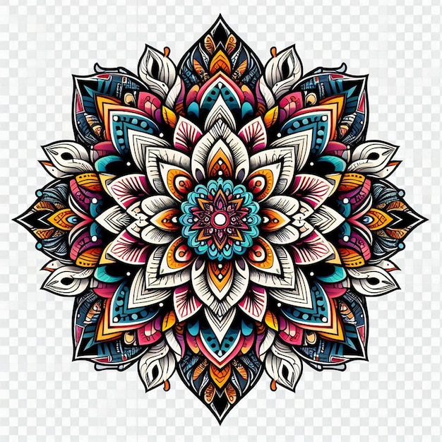 Vector mandala kaleidoscope element