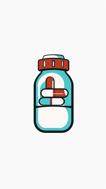 Vector Medicine Bottle Logo