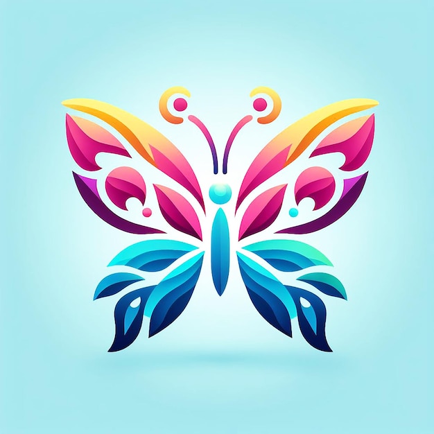 Vector modern butterfly logo