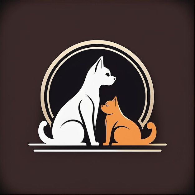 Vector Pet Shop logo design template Ai Generated