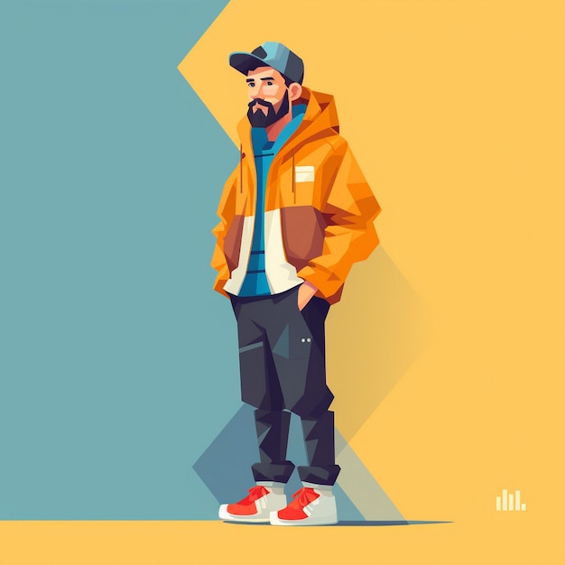 vector picture of man