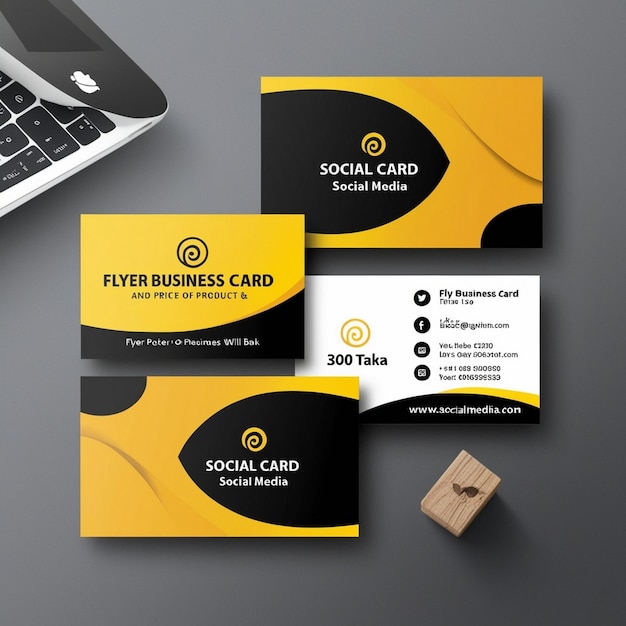 Vector professional business card design AI image generator