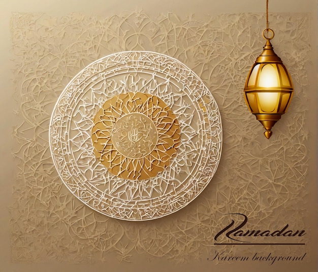 Photo vector ramadan kareem greeting card