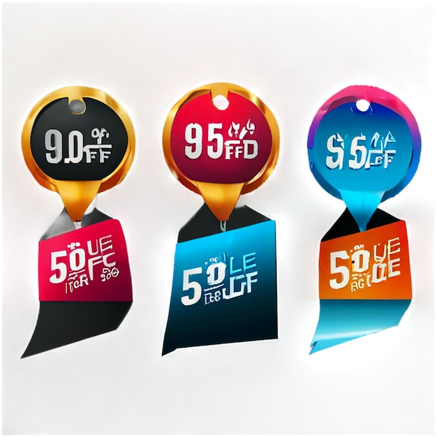 Photo vector sale and special offer tag price tags sales label banner vector illustration