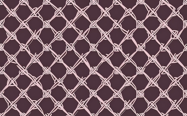 Vector Seamless Organic Rounded Lines Maze Coral Pattern