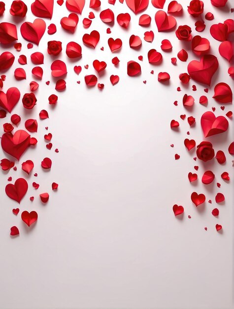 vector simple valentines day background with text space