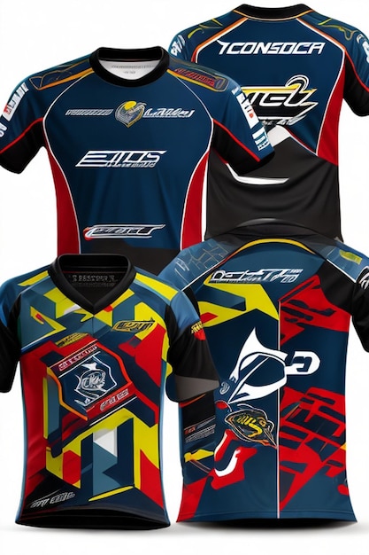 Photo vector sports jerseys racing jerseys running jerseys