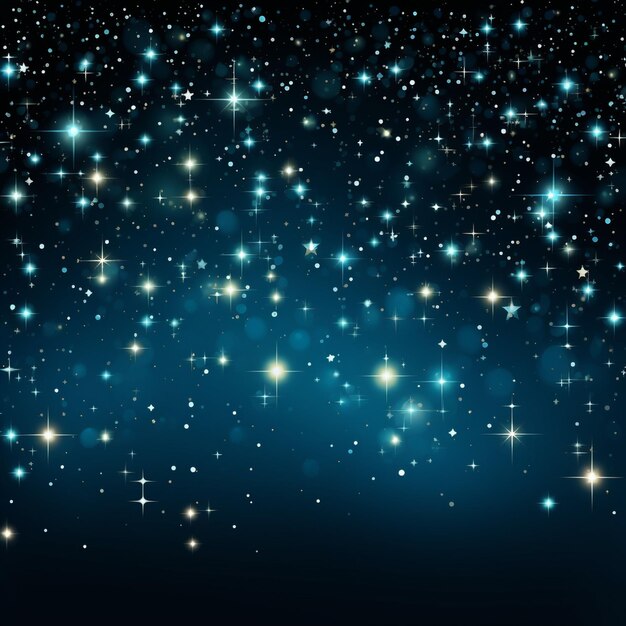 vector starry background with glowing stars