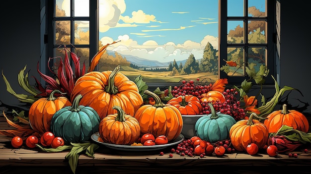 vector thanksgiving background