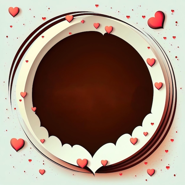 vector Valentine background with hearts