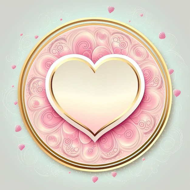 vector Valentine background with hearts