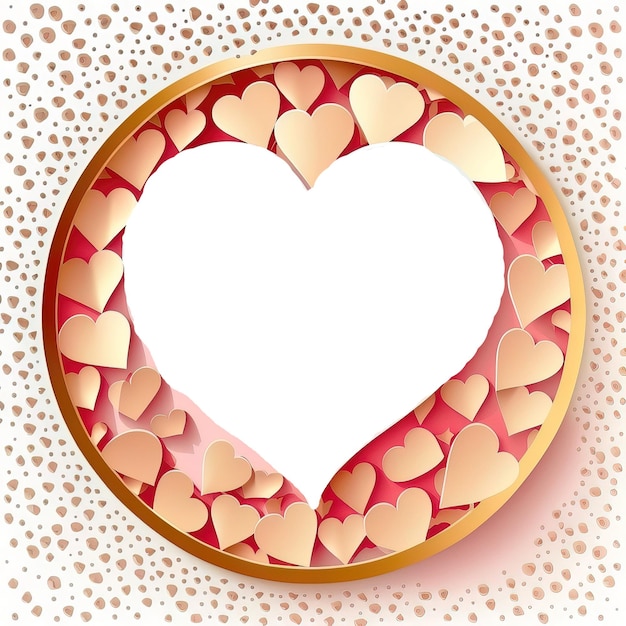 vector Valentine background with hearts