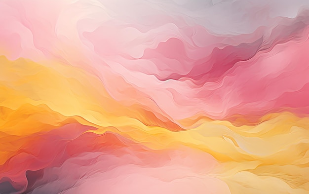 Vector Watercolor Yellow and Pink Texture