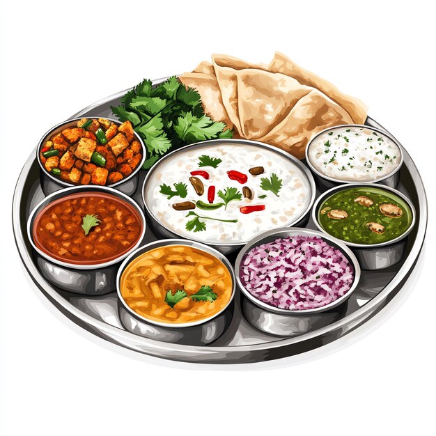 Photo veg thali