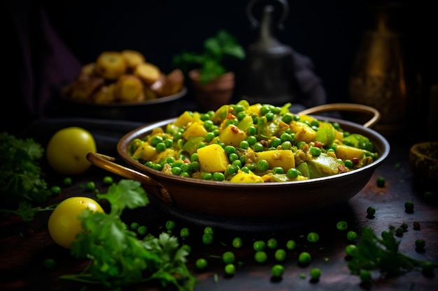 Vegan curry with lentils and sweet potatoes