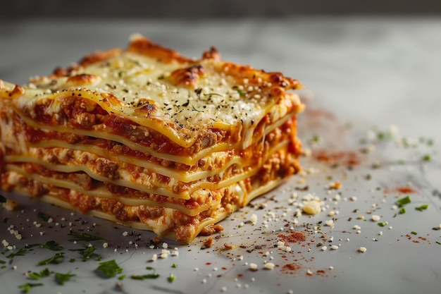 Vegan Lasagna Featuring Melted Cheese