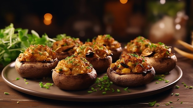 Vegan Stuffed Mushrooms Savory Healthy Appetizer